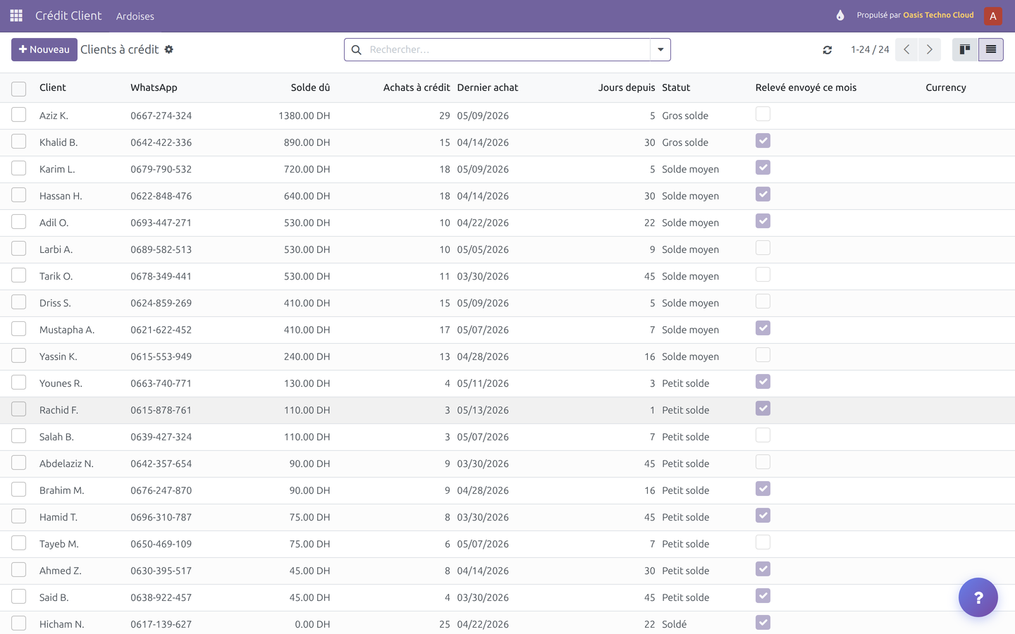 Tous vos crédits clients exportables — desktop-list.png