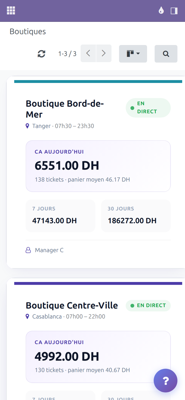 Même appli sur votre téléphone — mobile-dashboard.png